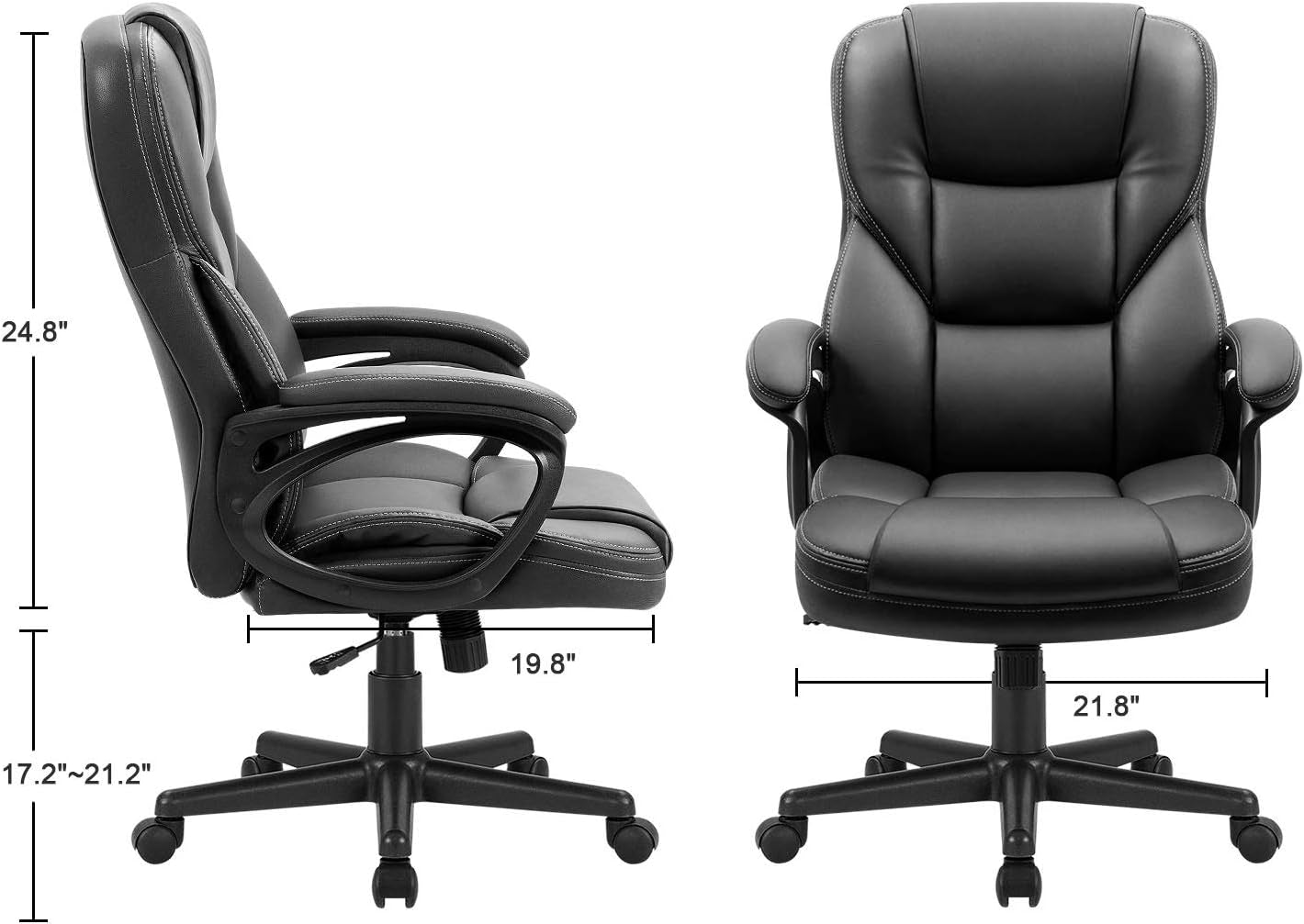 Office Executive Chair Black Lumbar Support Desk Chair-2
