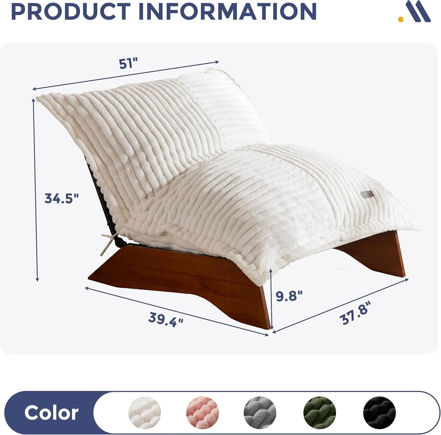 Beige Upholstered Living Room Chair Adjustable Backrest-1