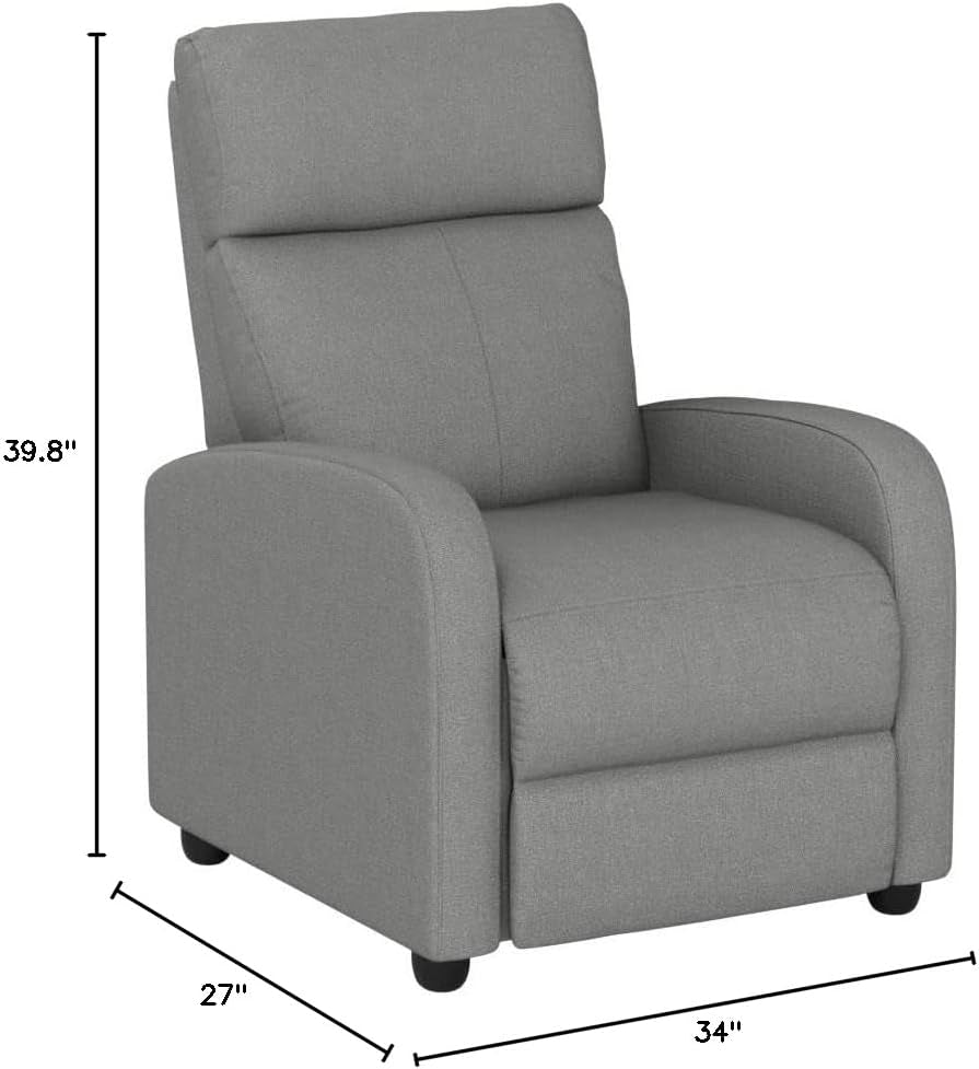 Modern Massage Recliner Chair For Living Room Fabric-2