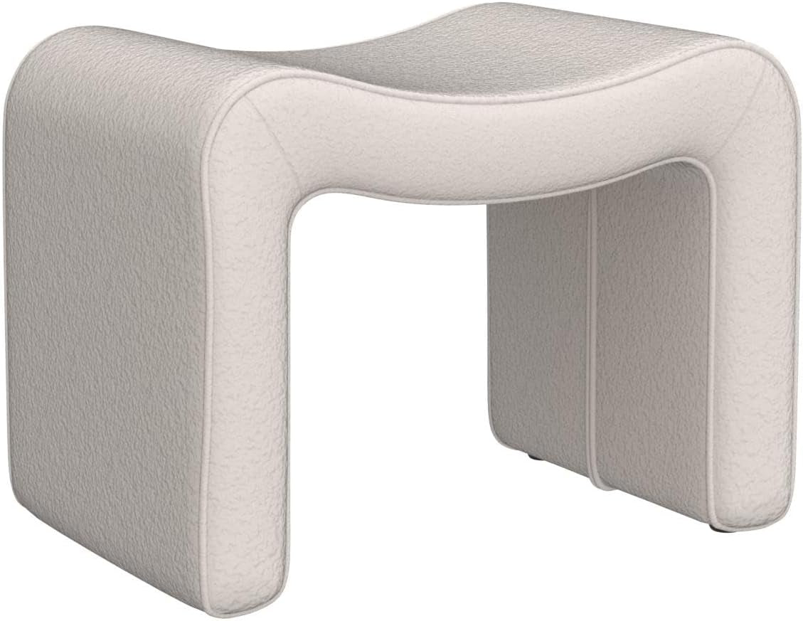 Large White Ottoman Footstool Multifunctional Living Room-4