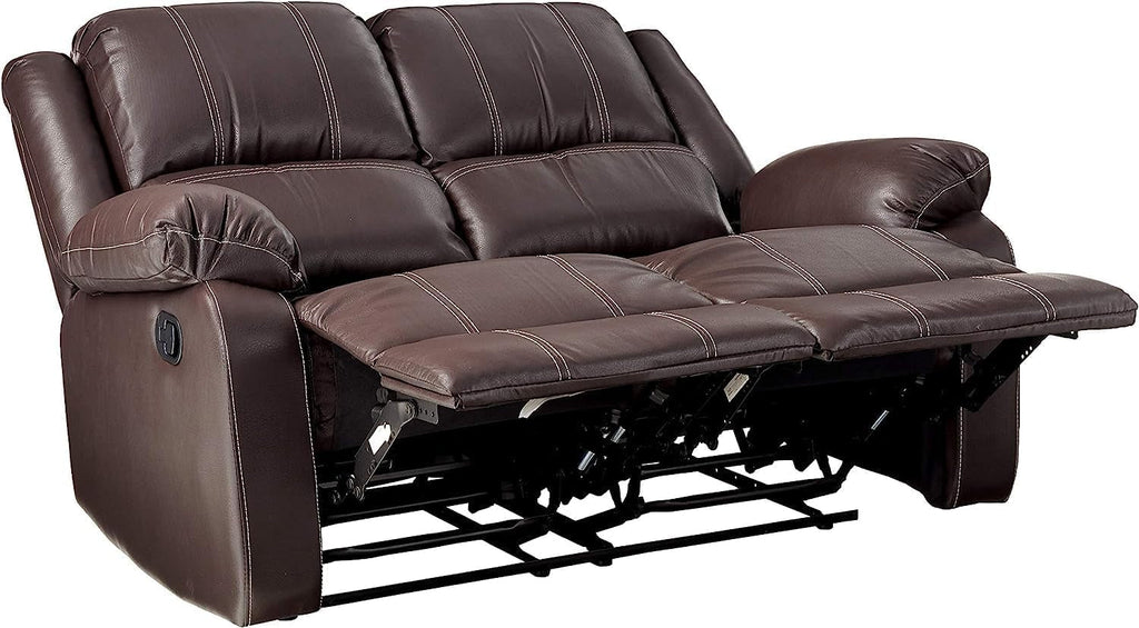 Brown Recliner Loveseat Modern Living Room Furniture-3