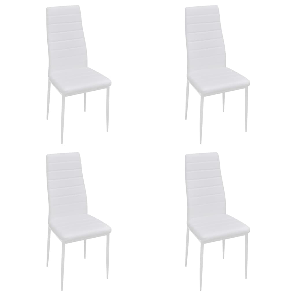 vidaXL Dining Chairs High Back Kitchen Chair for Home Dining Room Faux Leather-3