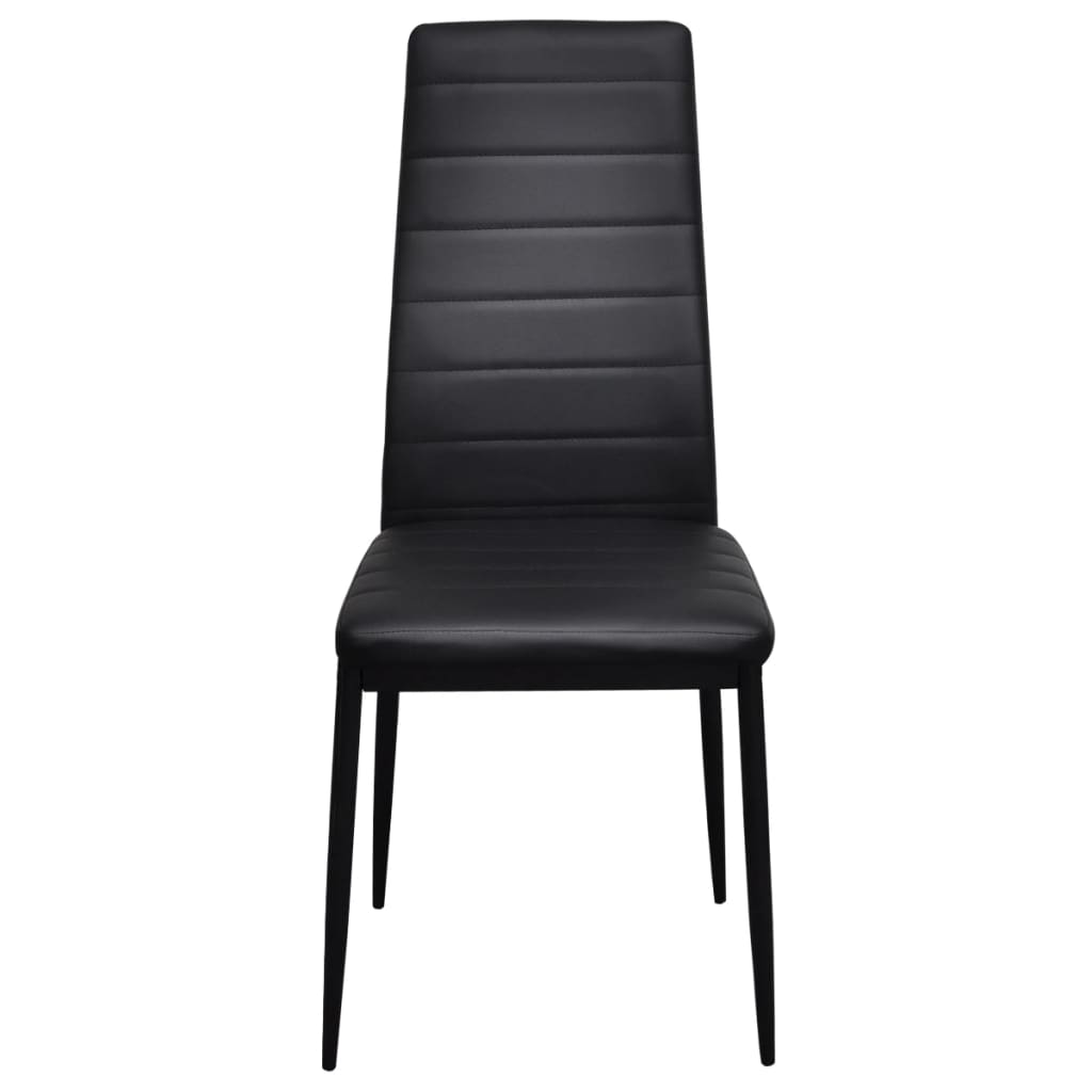 vidaXL Dining Chairs High Back Kitchen Chair for Home Dining Room Faux Leather-0