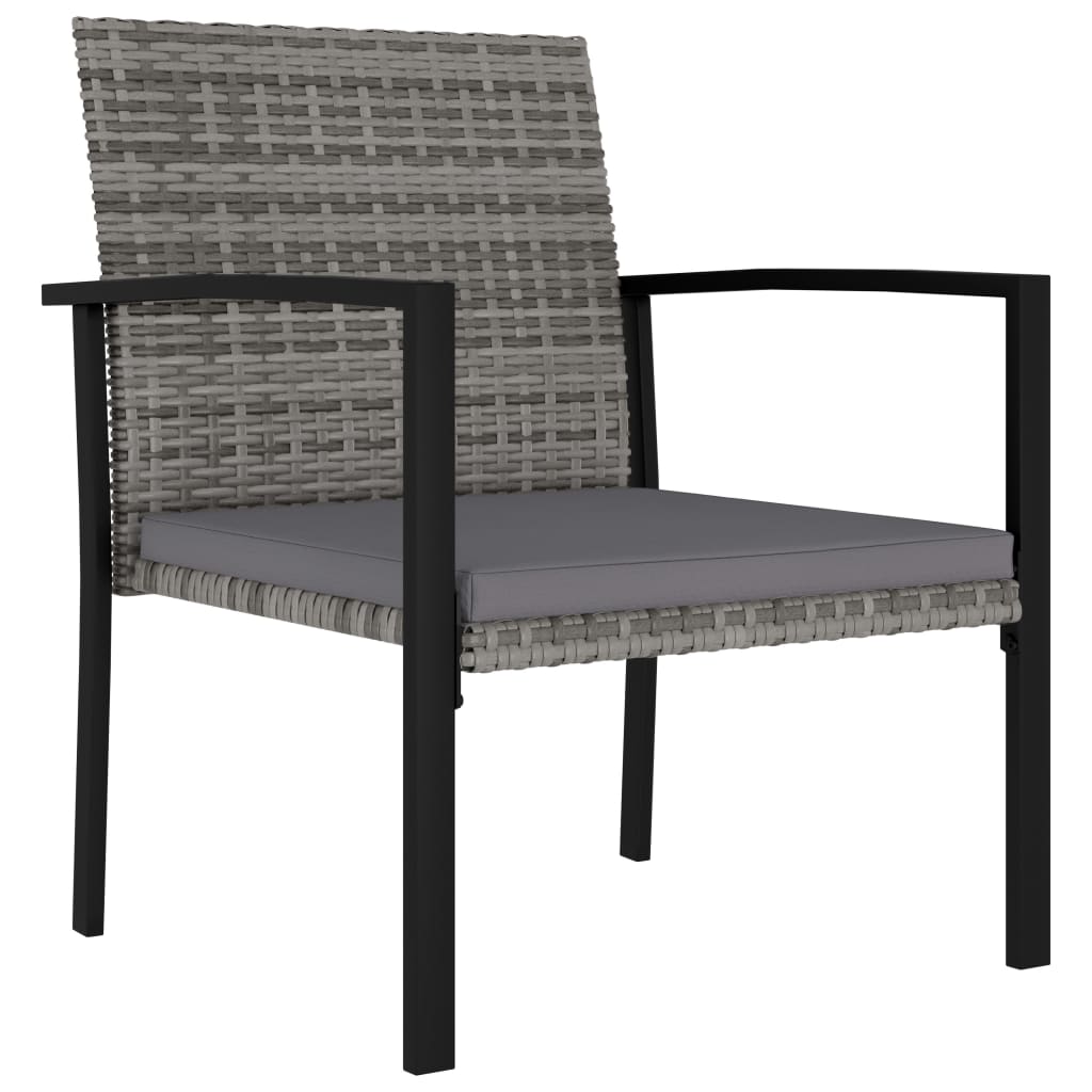 vidaXL Modern Dining Chairs Outdoor Patio Rattan Dining Chair Poly Rattan-2