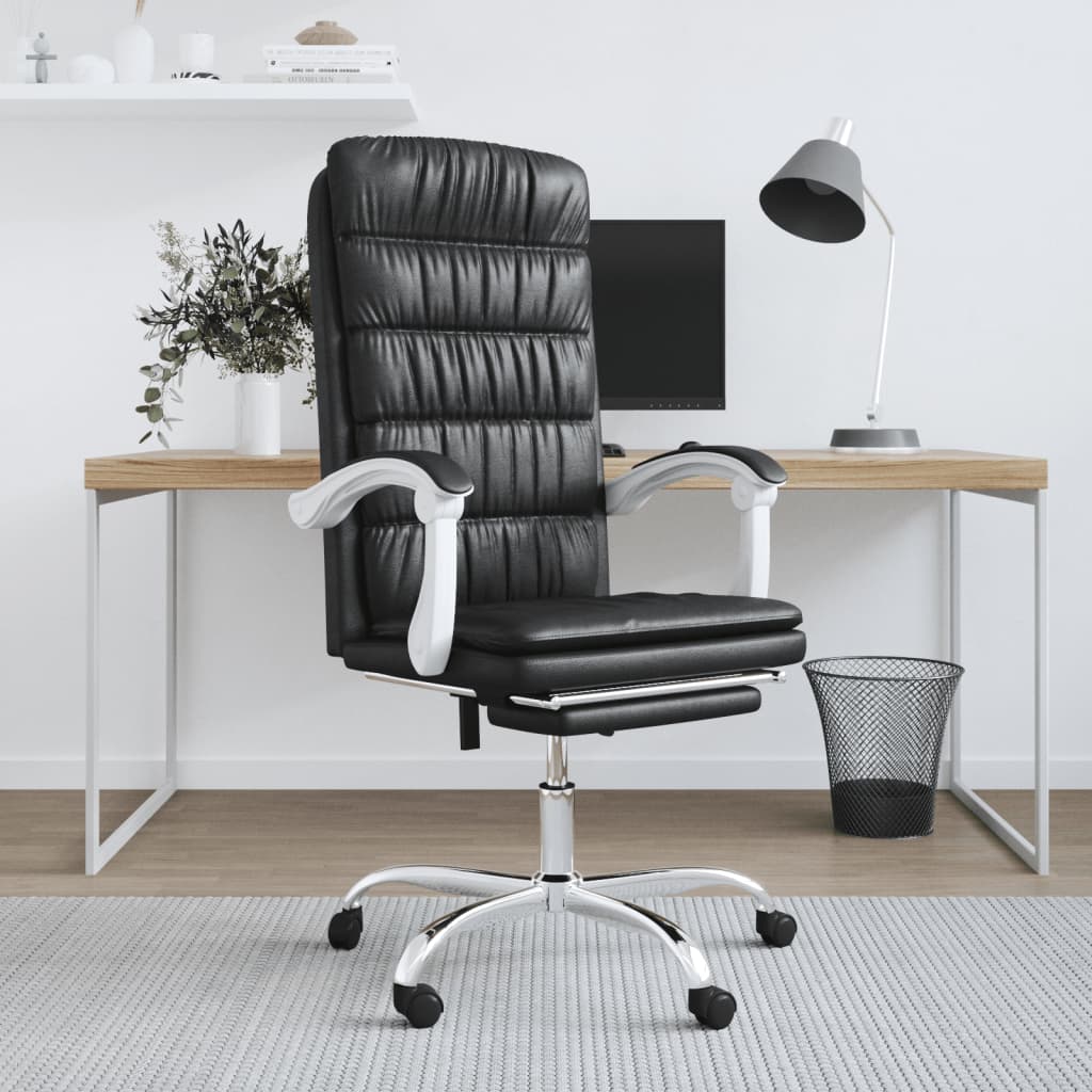 vidaXL Ergonomic Office Chair Reclining Office Executive Chair Faux Leather-3