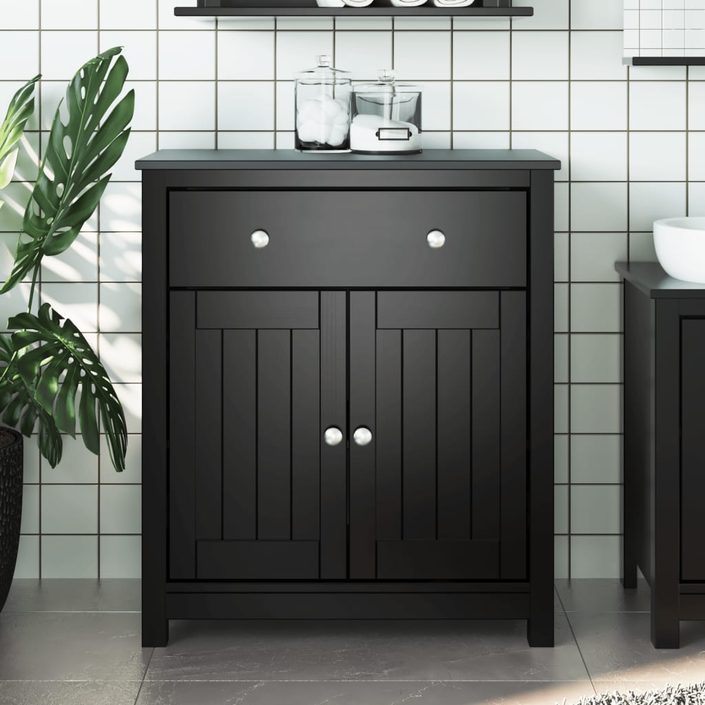 vidaXL Bathroom Cabinet Floor Cabinet for Living Room BERG Solid Wood Pine-5