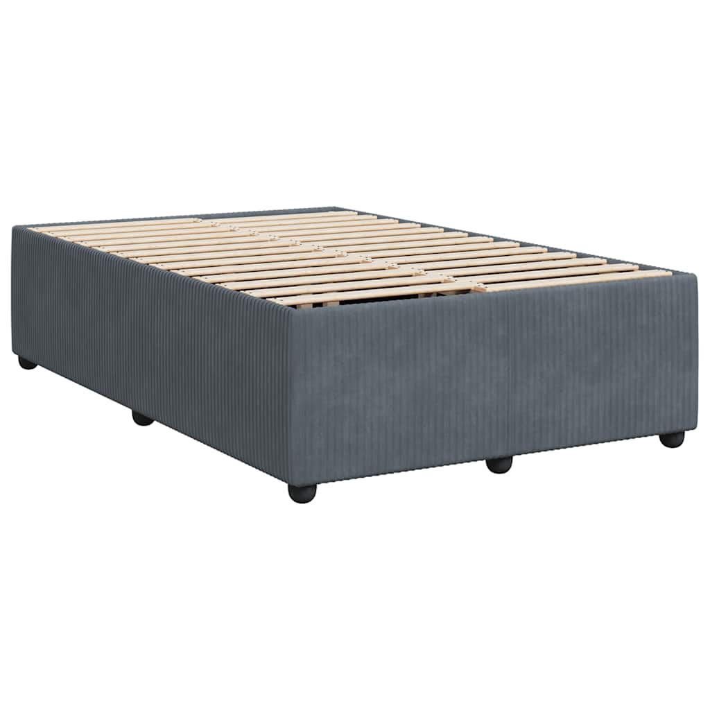 vidaXL Bed Frame Upholstered Box Spring Base Bedroom Furniture Velvet-1