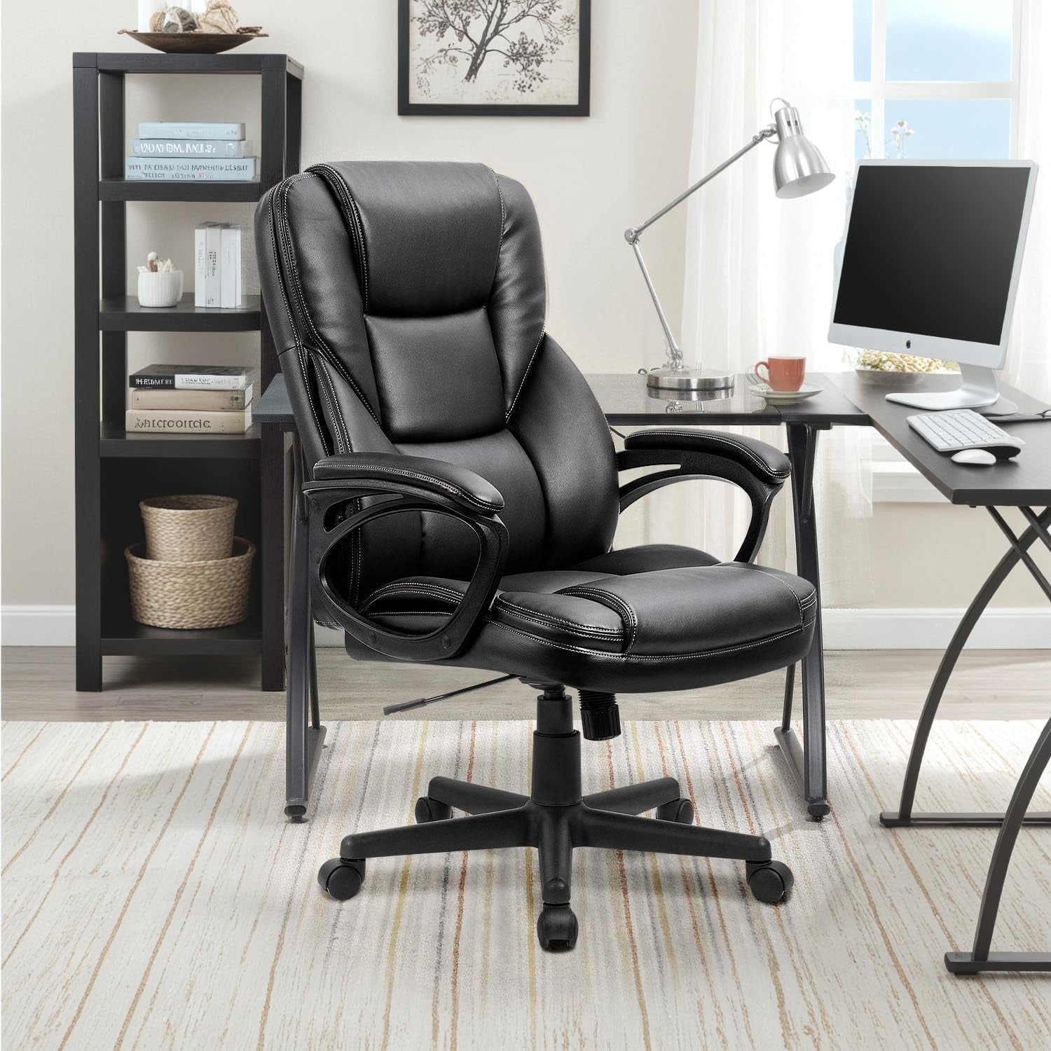 Office Executive Chair Black Lumbar Support Desk Chair-1