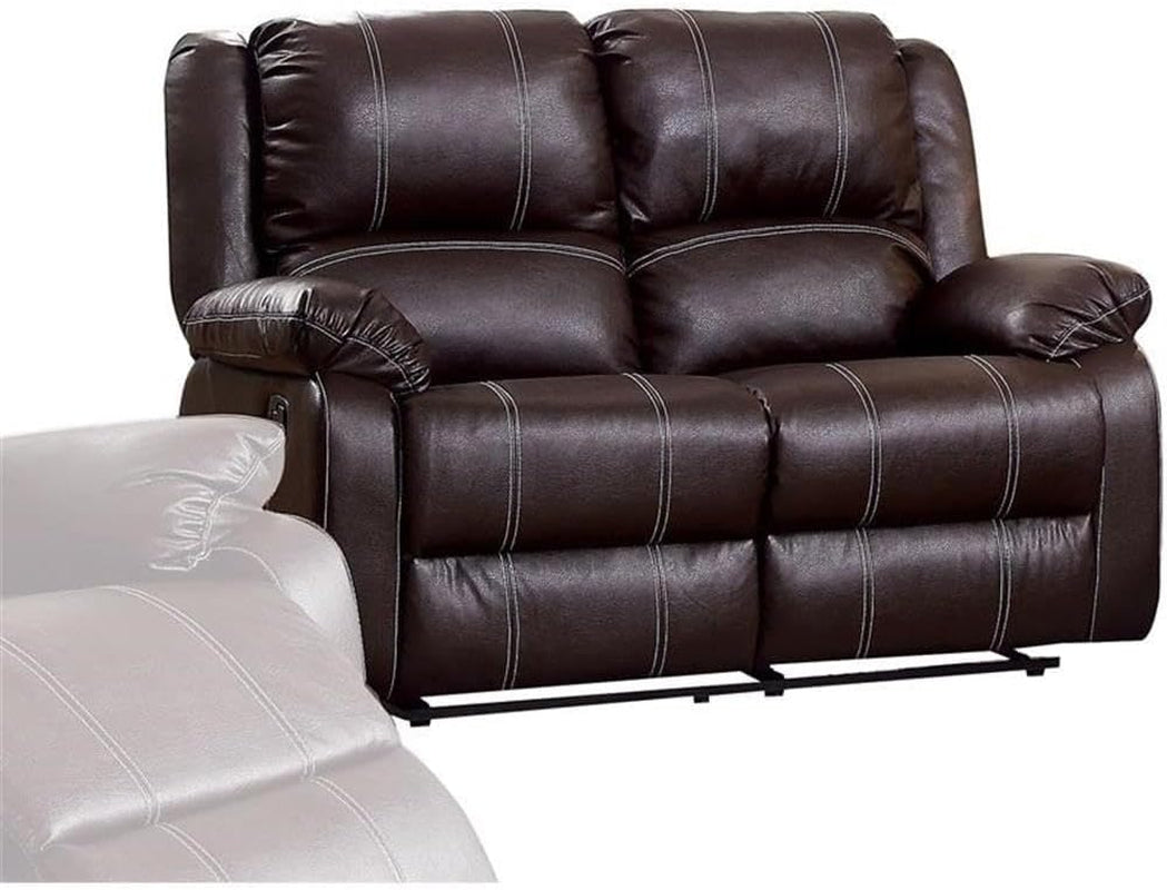 Brown Recliner Loveseat Modern Living Room Furniture-1