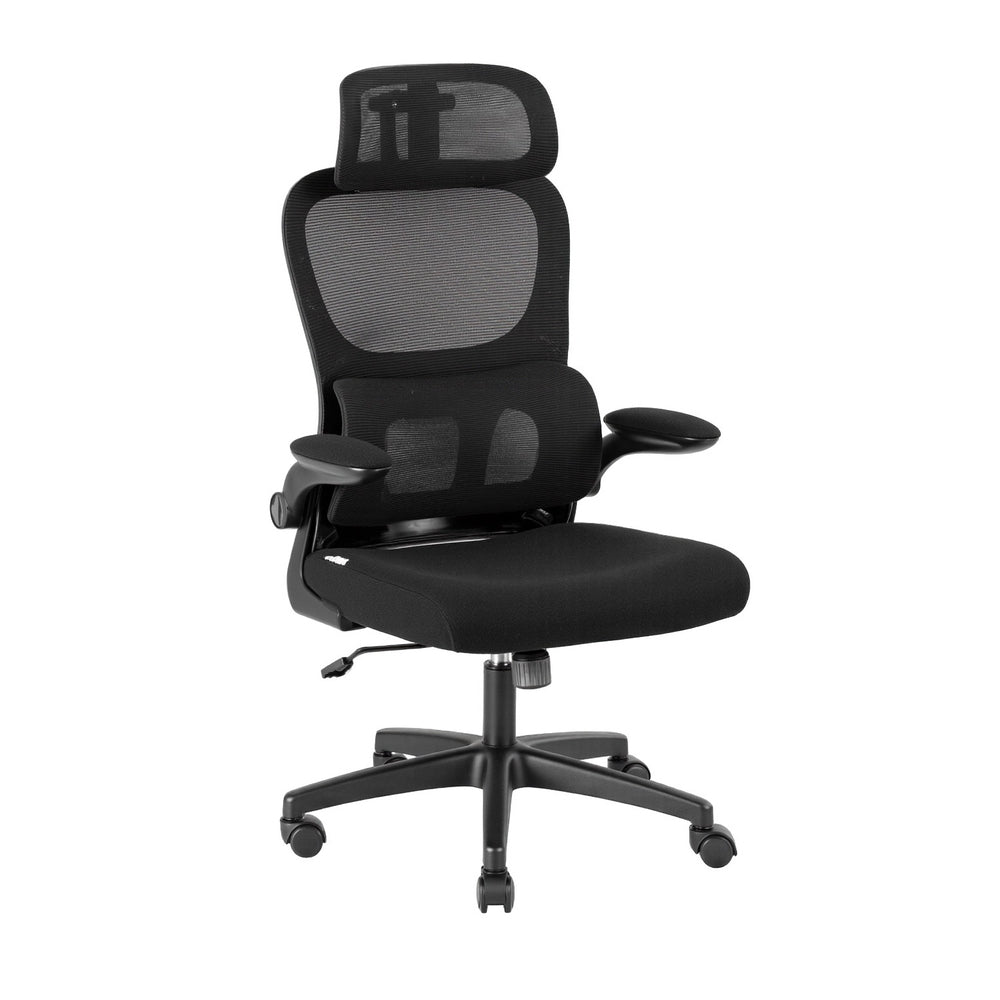 NNEDSZ Artiss Ergonomic Office Chair Mesh Chairs Black-0