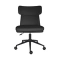 Office Desk Chair - PU Leather Home Office Swivel Chair Computer Seat BLACK-0