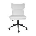 Office Desk Chair - PU Leather Home Office Swivel Chair Computer Seat WHITE-0