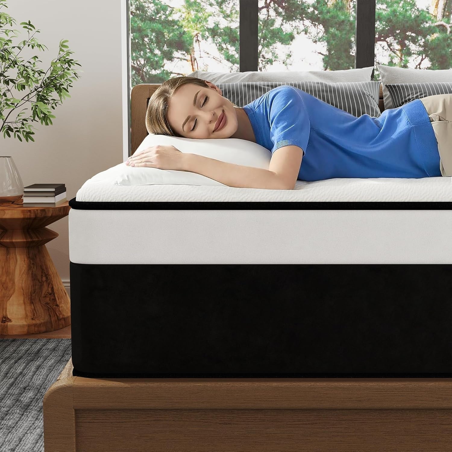 12 Inch Full Hybrid Mattress With Memory Foam Comfort-0