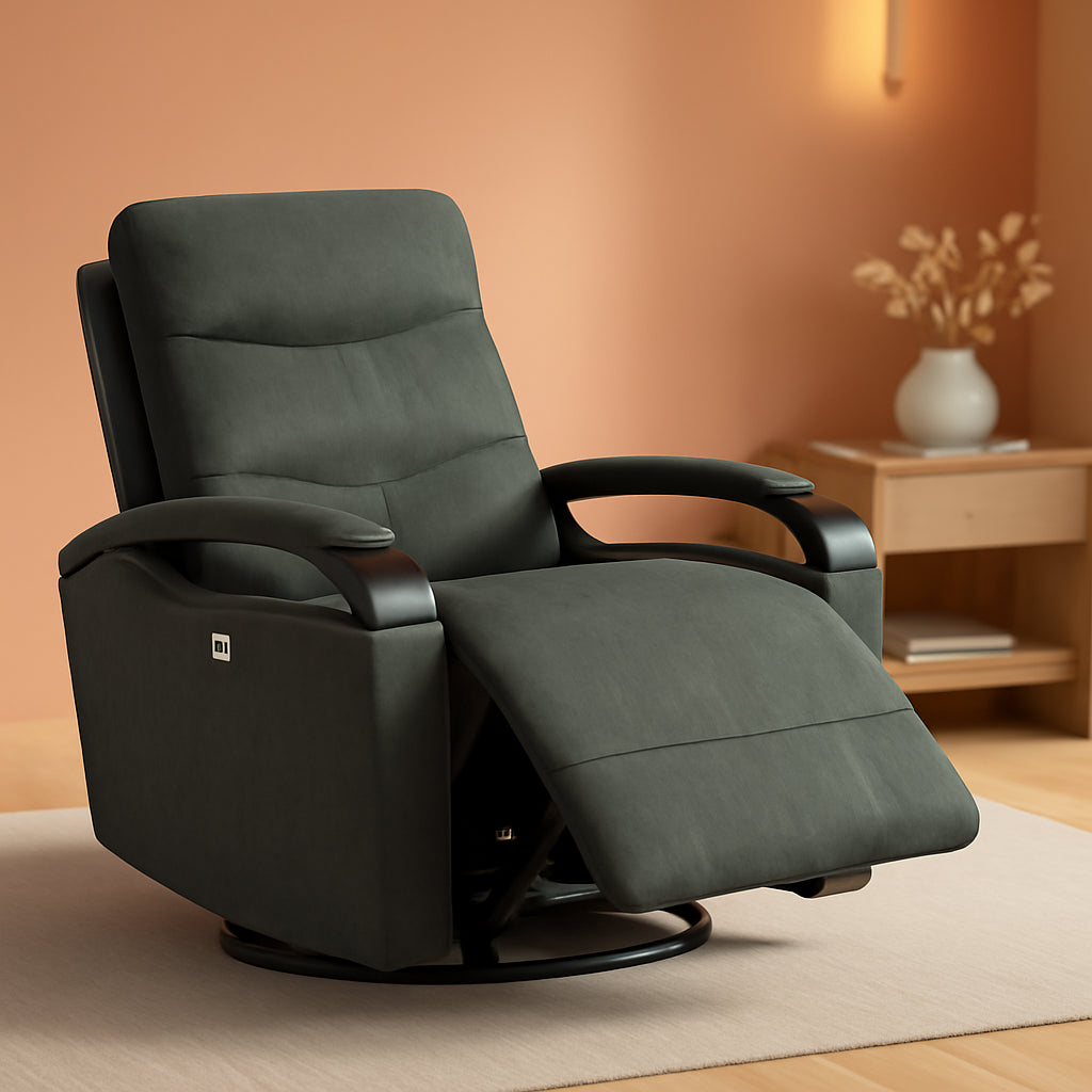 Power Swivel Glider Recliner Chair For Living Room-0