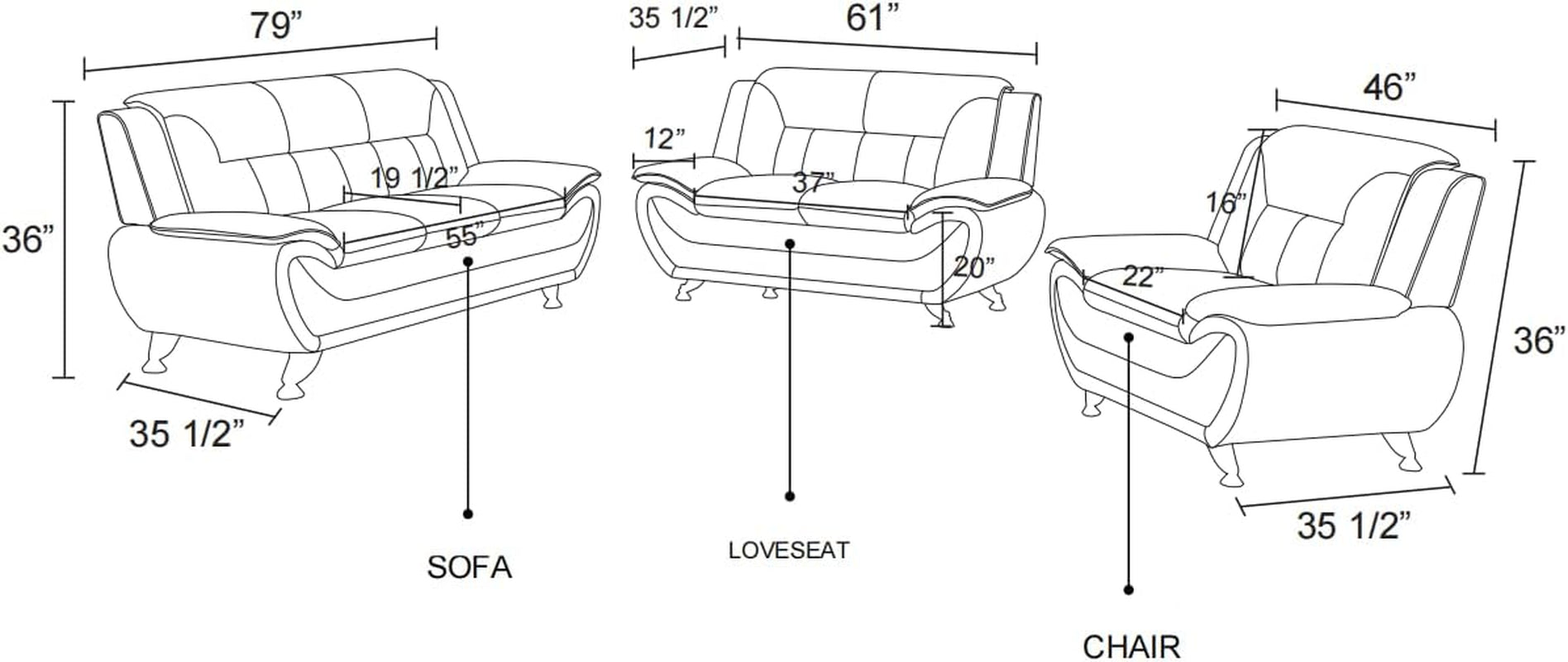 Orange Leather Sofa For Living Room With Minimalist Design-4