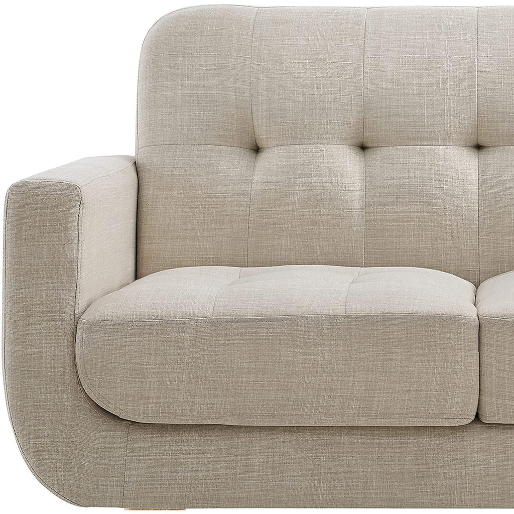 Beige Accent Armchair For Living Room Modern Design-4