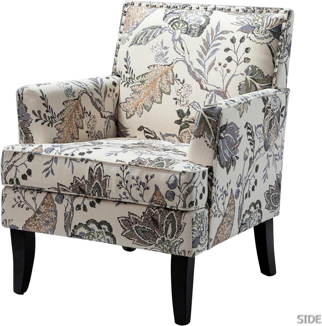 Orange Wingback Armchair Contemporary Living Room Style-2