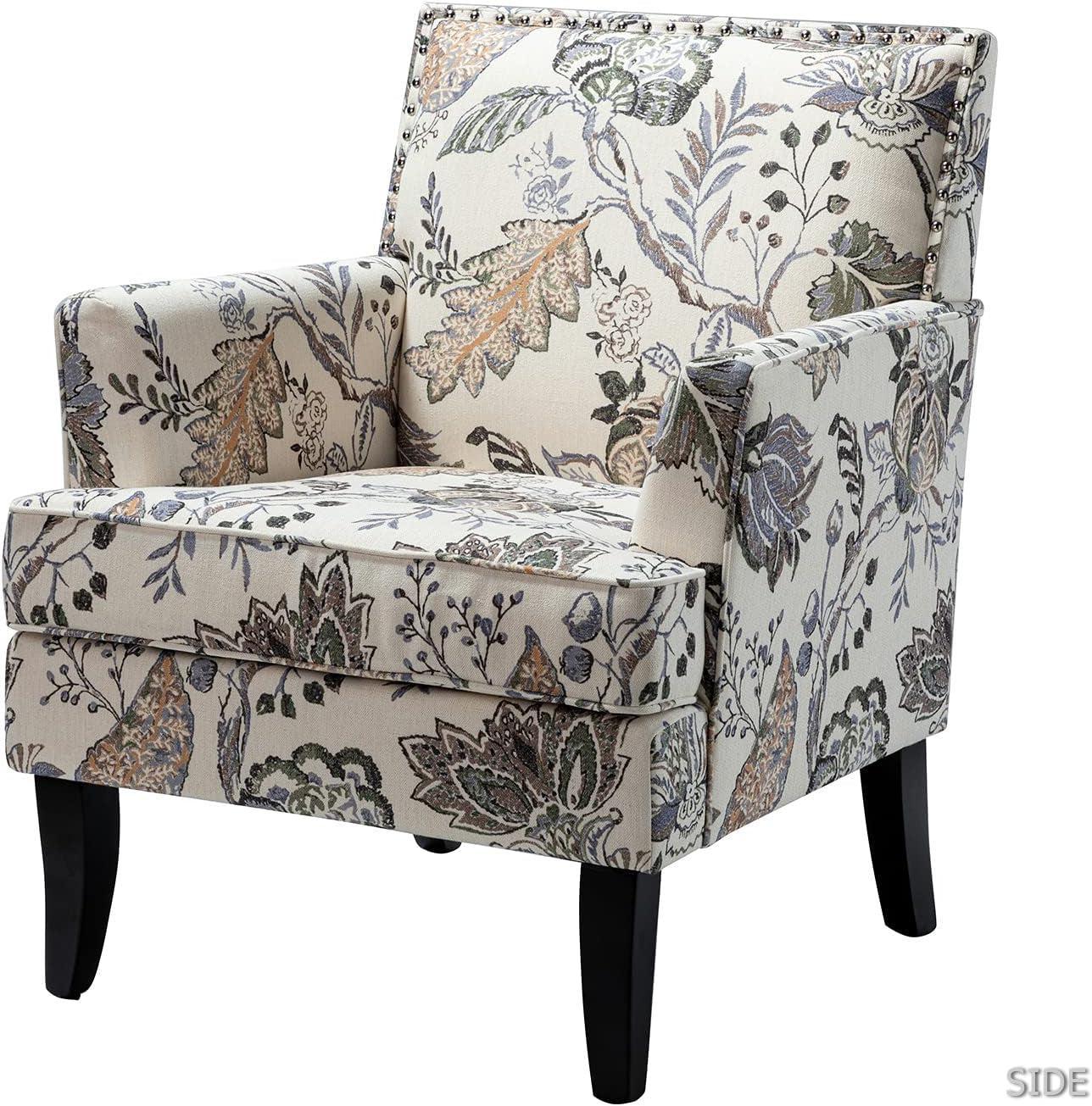 Orange Wingback Armchair Contemporary Living Room Style-2