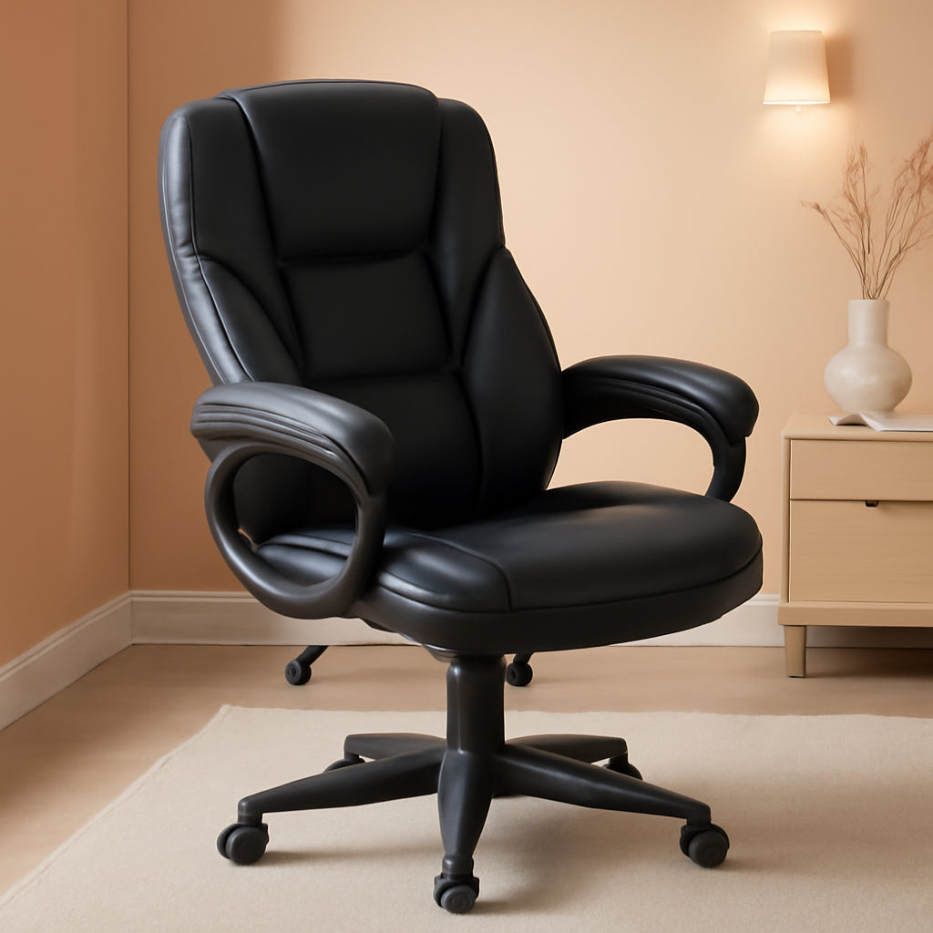 Office Executive Chair Black Lumbar Support Desk Chair-0