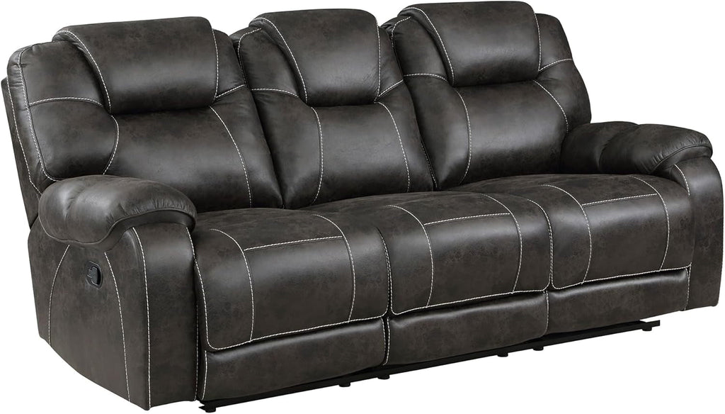 Recife 2-Piece Reclining Living Room Sofa Set Chocolate-4