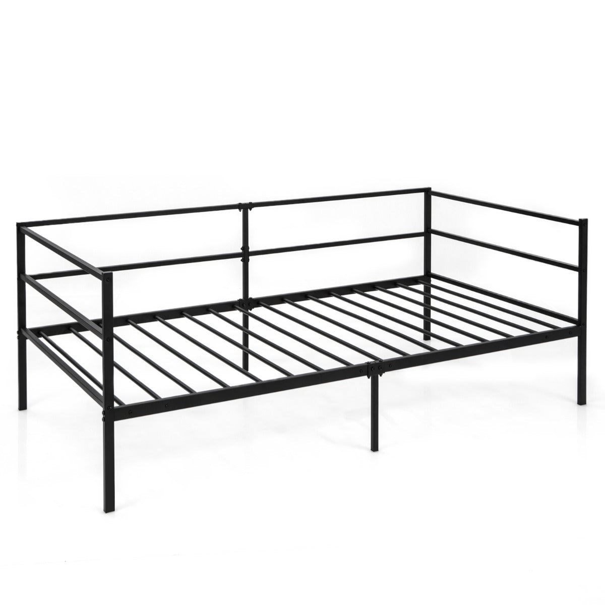 NNECW Single Size Metal Daybed Frame for Living Room and Guest Room-1