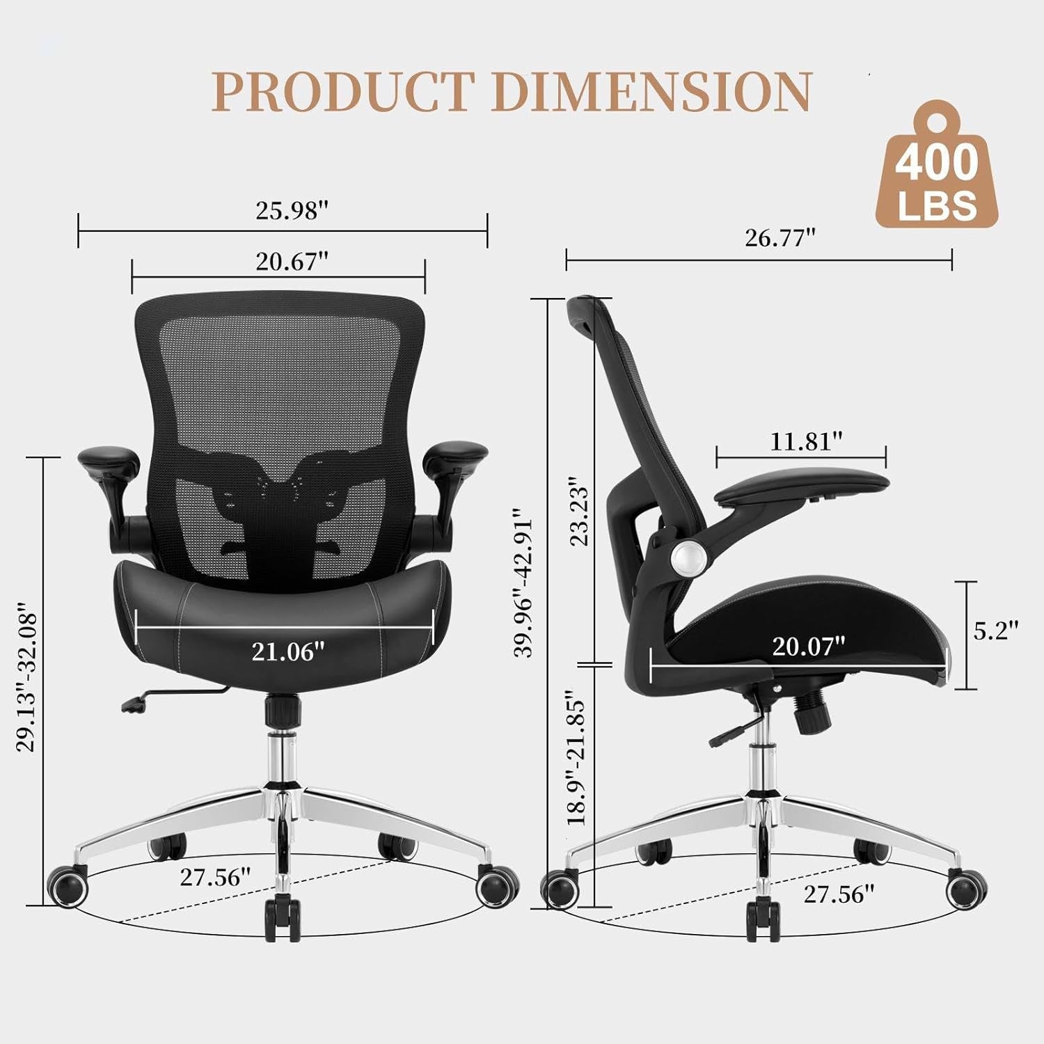 Big And Tall Office Chair Ergonomic Comfort For Home Office-2