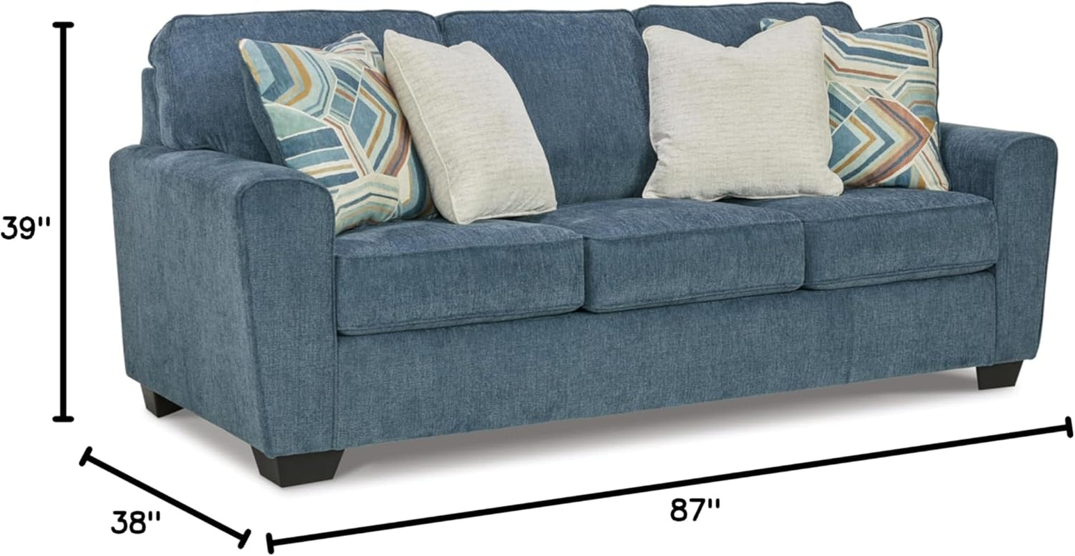 Cashton Casual Sofa Blue for Modern Living Room Furniture-2