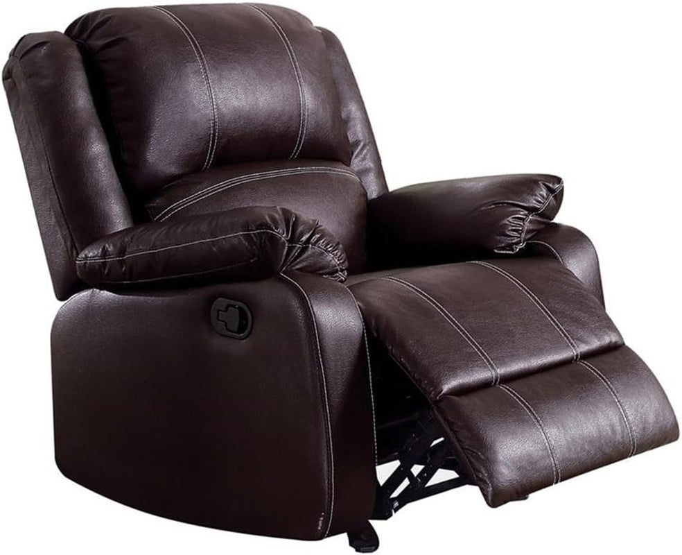 Brown Recliner Loveseat Modern Living Room Furniture-4