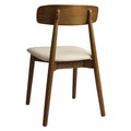 Levede 2x Dining Chairs Kitchen Chair Walnut-0