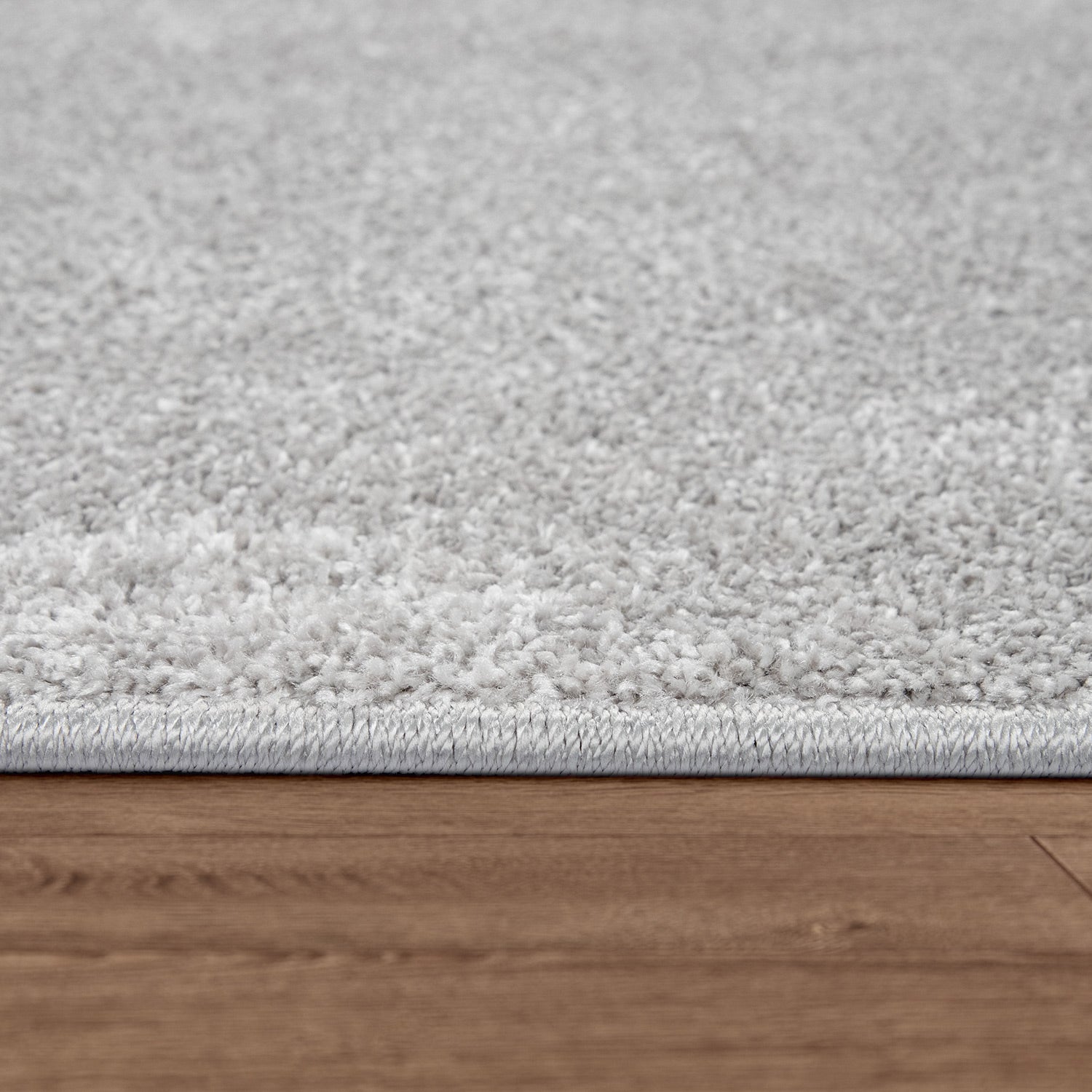 Solid Flatweave Rug Porto for Living Room - Silver-2